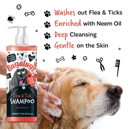Bugalugs Flea and Tick Dog Shampoo with Neem Oil - Image 5