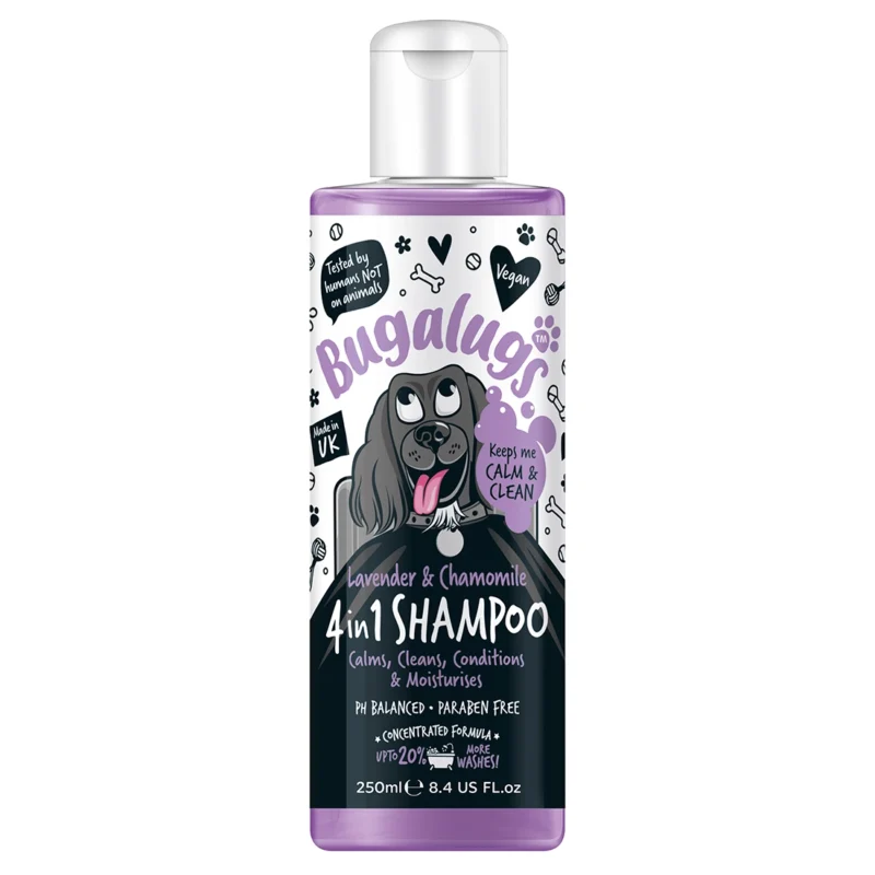 Bugalugs Lavender-&-Chamomile-4-in-1-Shampoo-250ml_FRONT_BSHLE250