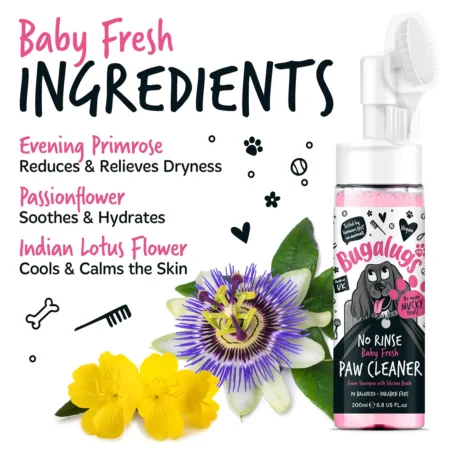 Bugalugs Baby Fresh No-Rinse Paw Cleaner for Dogs & Cats - Image 4