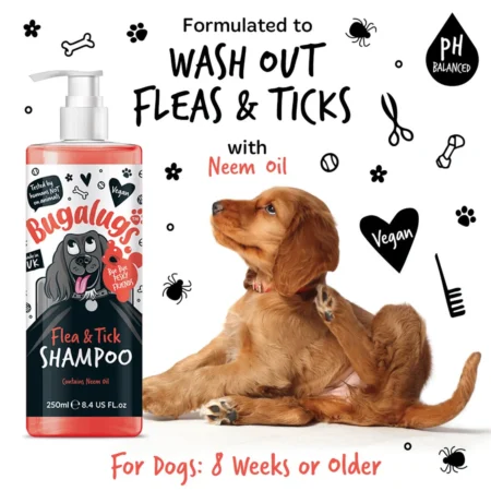 Bugalugs Flea and Tick Dog Shampoo with Neem Oil - Image 3