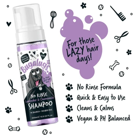 Bugalugs No Rinse Lavender & Chamomile Dog Shampoo - Image 3