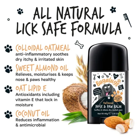 Bugalugs Oatmeal Nose & Paw Balm Stick for Dogs - Image 4